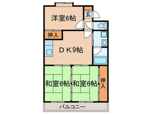 メルローズ２号館の物件間取画像